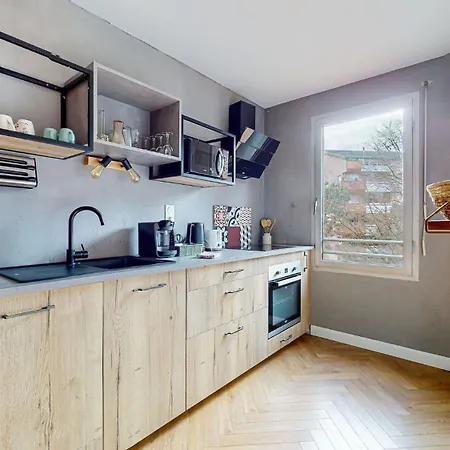 Apartment Hippodrome - Piscine - Parking Free - Metro